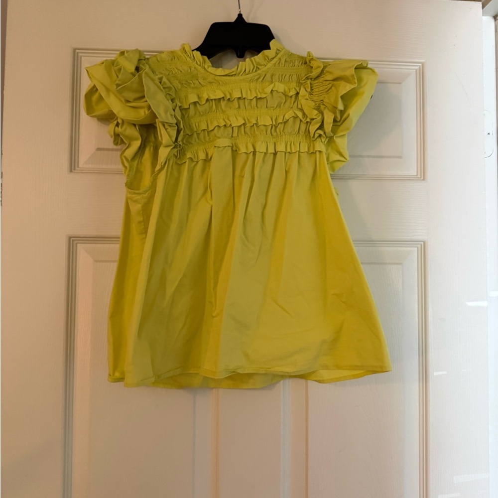 Marc New York Ruffled Top Small